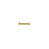 14K Gouden Flatback Piercing met Ster - 3,5 mm