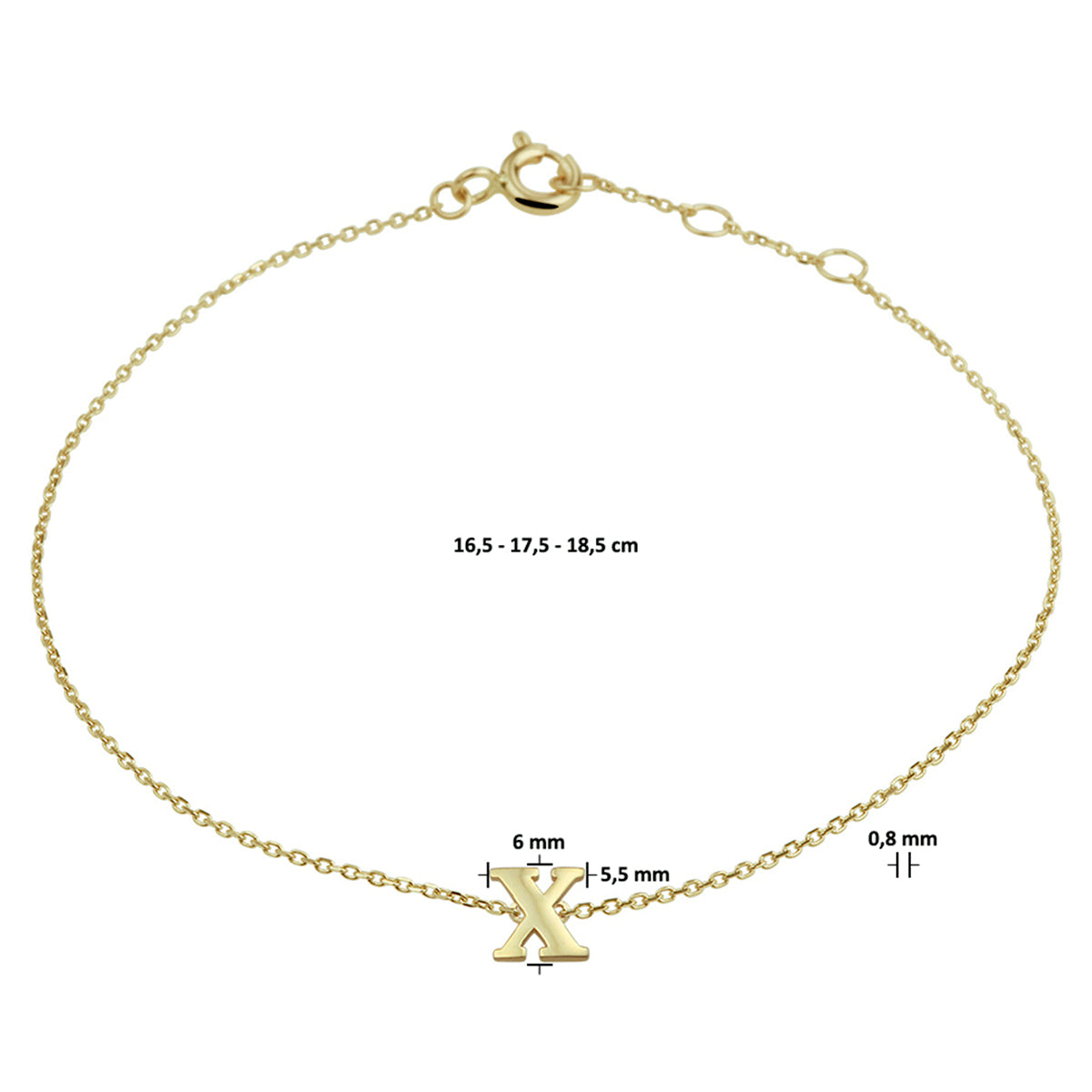Gouden Initial Armband