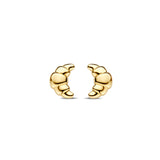 Gold Ear Studs Croissant