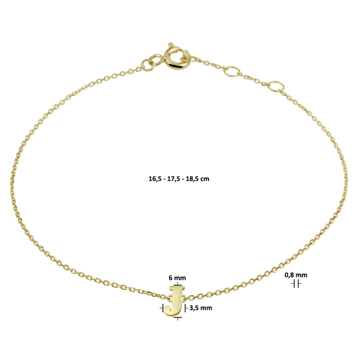 Gouden Initial Armband