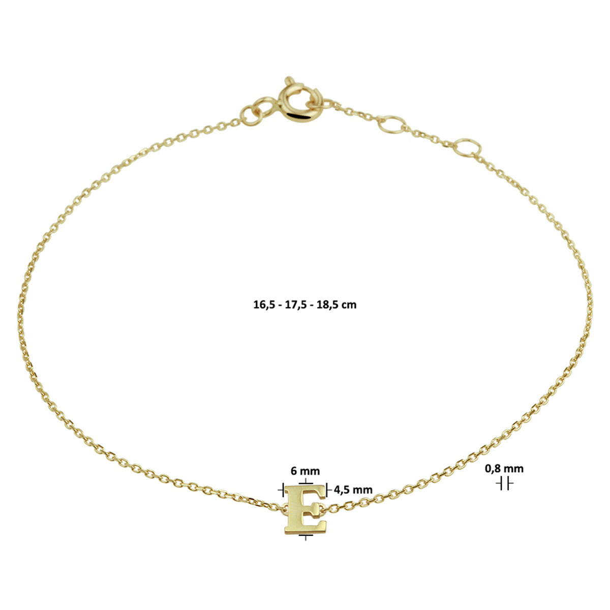 Gouden Initial Armband