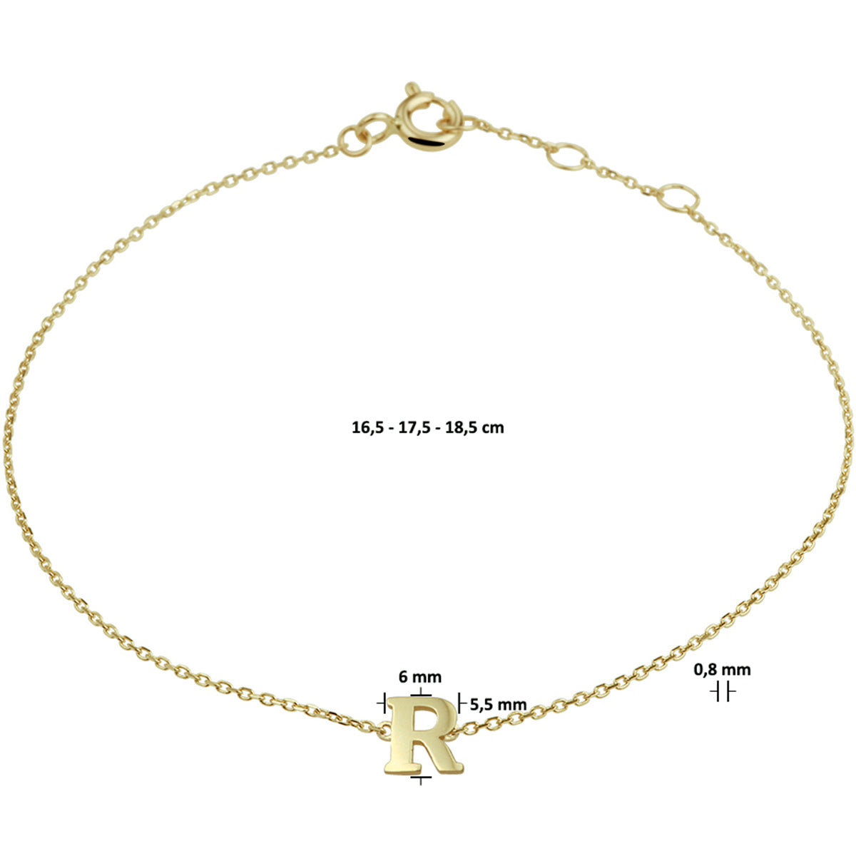 Gouden Initial Armband