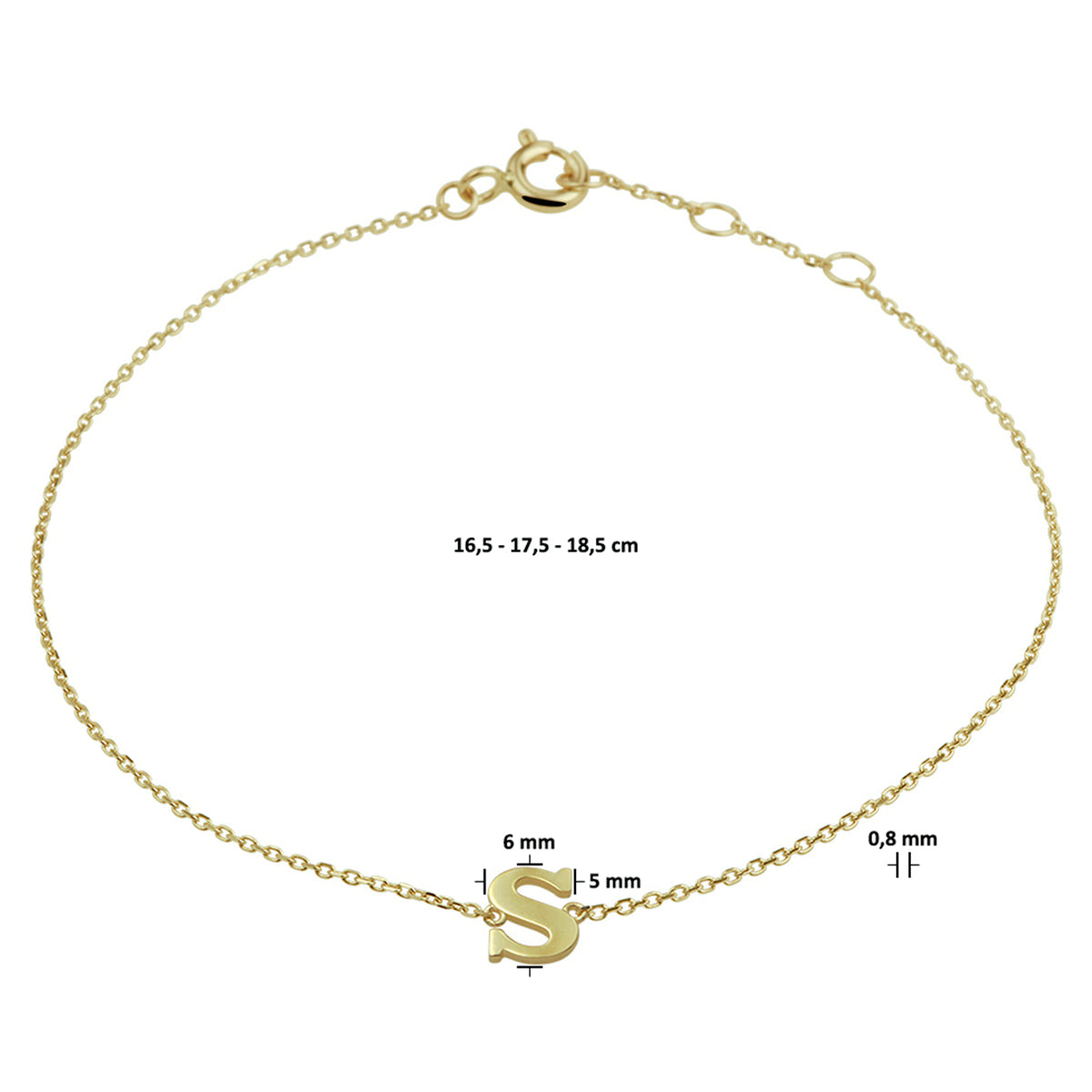Gouden Initial Armband