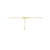 Gouden ketting met Diamant geslepen bolletjes