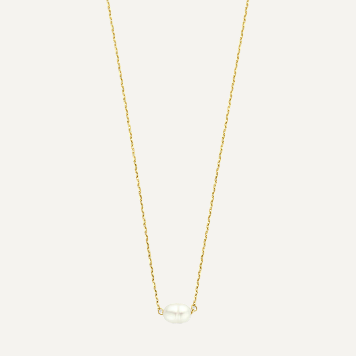 Gold necklace pearl baroque – Sparkle14