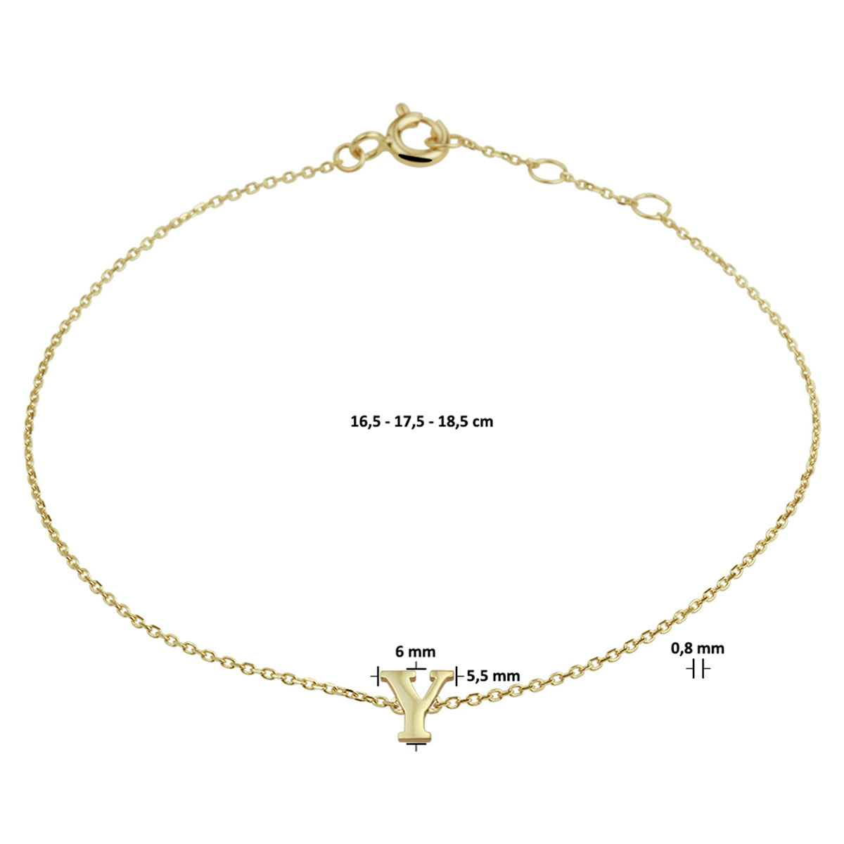 Gouden Initial Armband