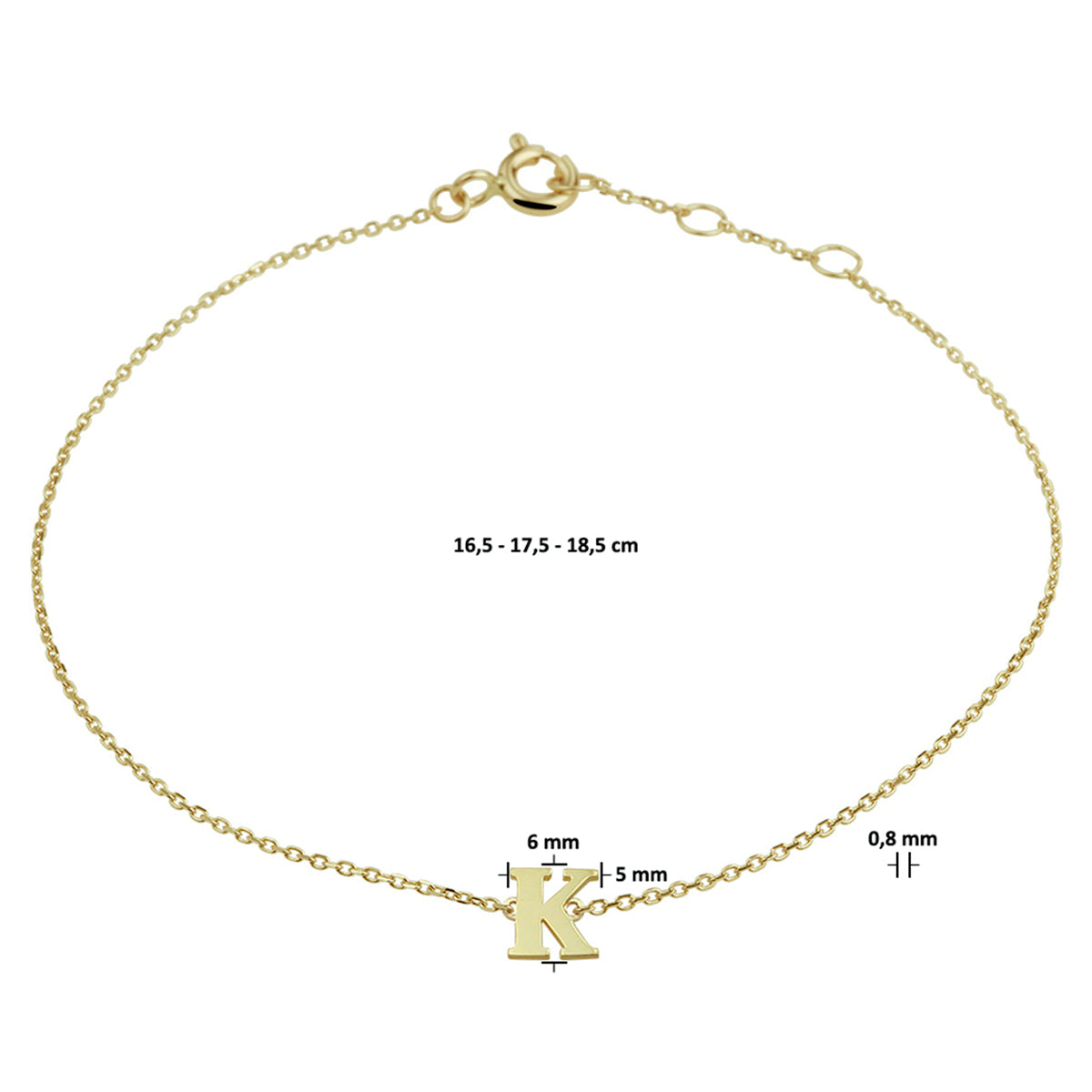 Gouden Initial Armband