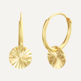 Gouden Oorbellen Rond Diamant geslepen