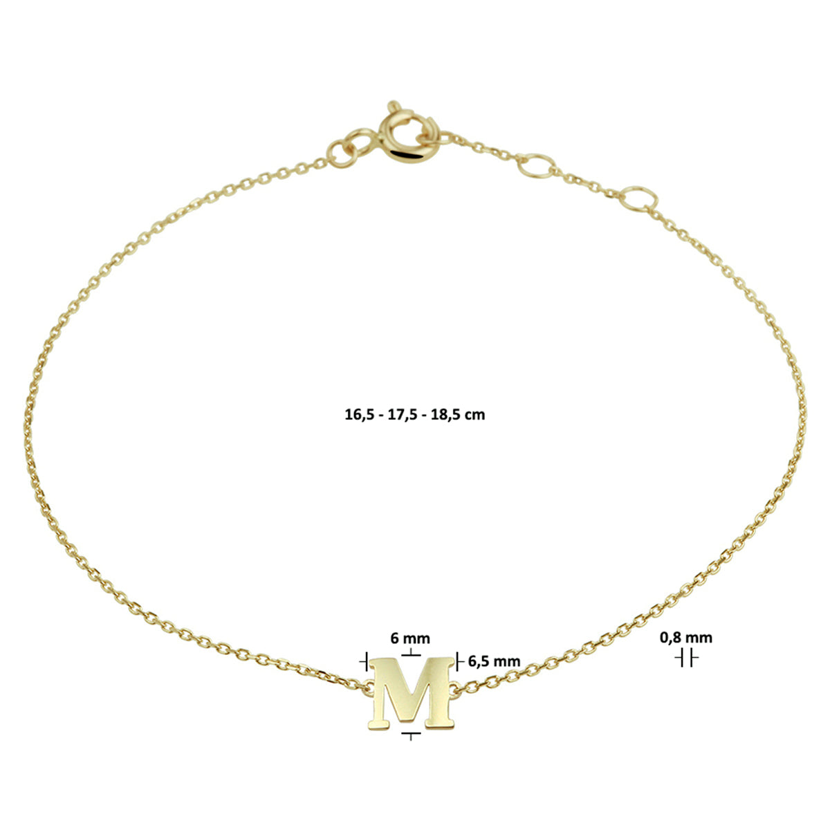 Gouden Initial Armband
