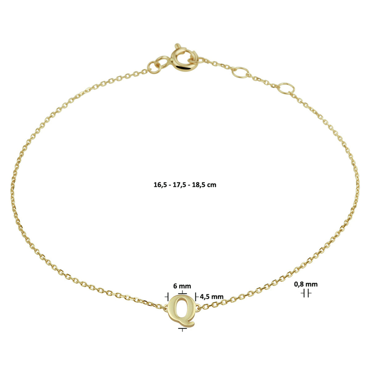 Gouden Initial Armband