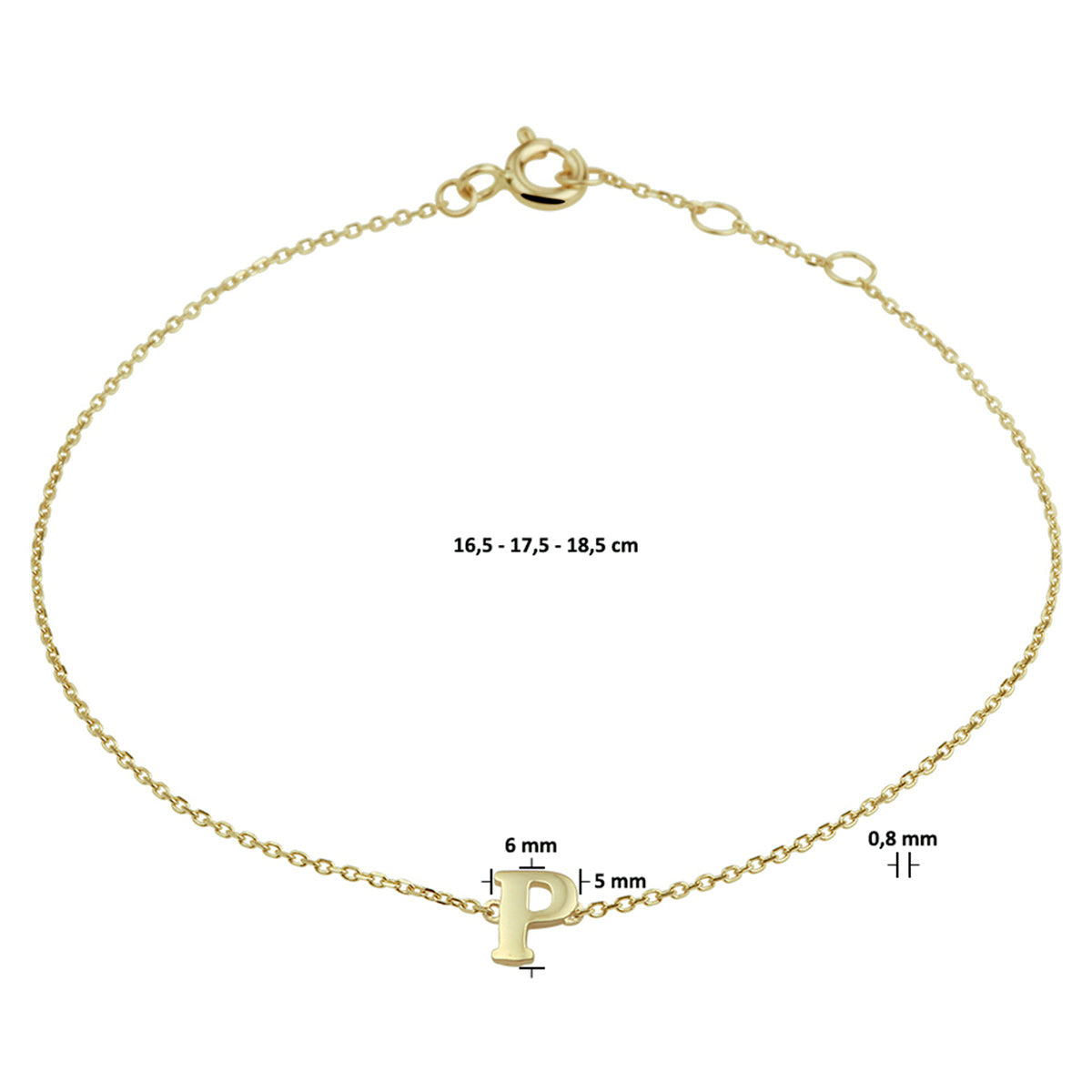 Gouden Initial Armband