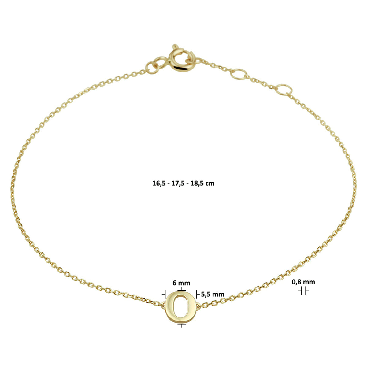 Gouden Initial Armband
