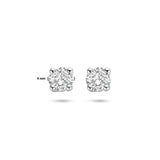 Gold Ear Studs Lab Grown Diamond 0.50ct