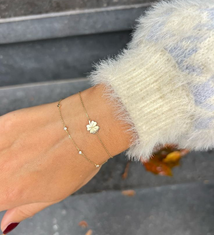 Gold Clover Bracelet