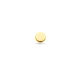 14K Gouden Flatback Piercing met Rondje - 3 mm