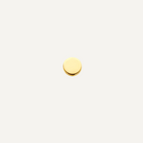 14K Gold Flatback Piercing with Polished Disc - 3 mm