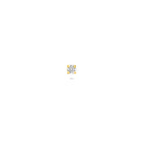 14K Gouden Flatback Piercing met Solitaire Zirkonia - 2 mm