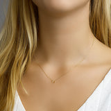 Gold Open Heart Necklace