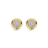 Gold Ear Studs Lab Grown Diamond 0.75ct