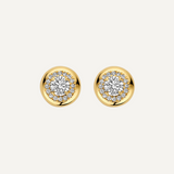 Gold Ear Studs Lab Grown Diamond 0.75ct