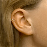 Gold Ear Cuff Double