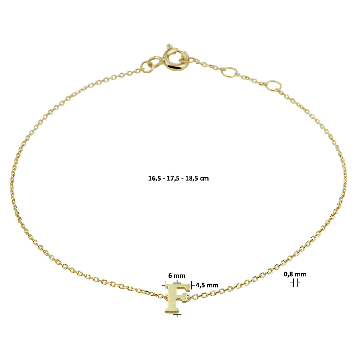 Gouden Initial Armband