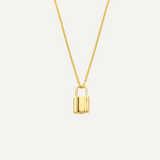 Gold Lock Necklace