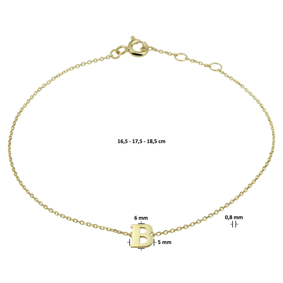Gouden Initial Armband