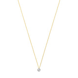 Gold Necklace Lab Grown Diamond Pendant