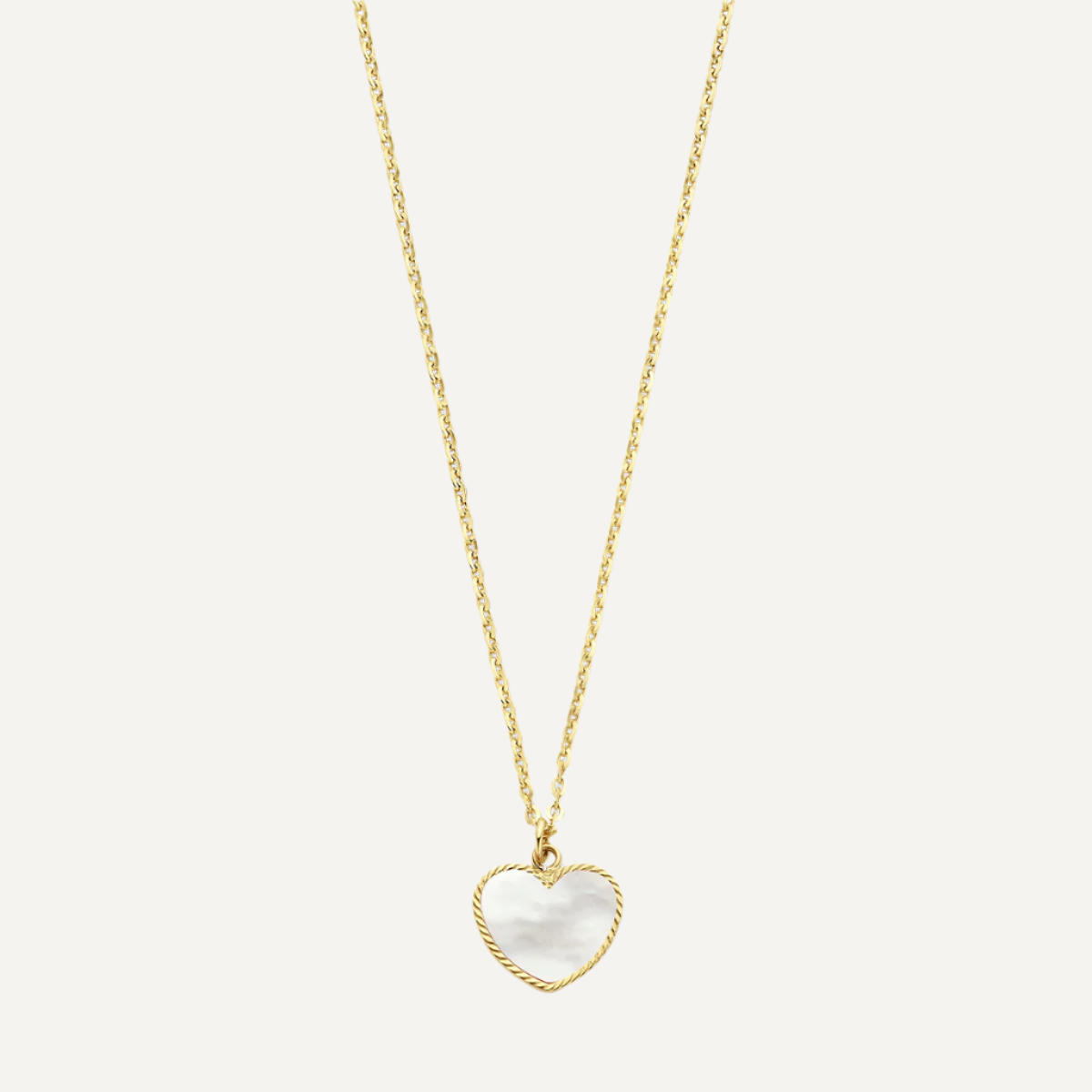 PORTER CLASSIC HEARTPEARL GOLD NECKLACE