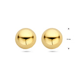 Gold Ear Studs Half-sphere