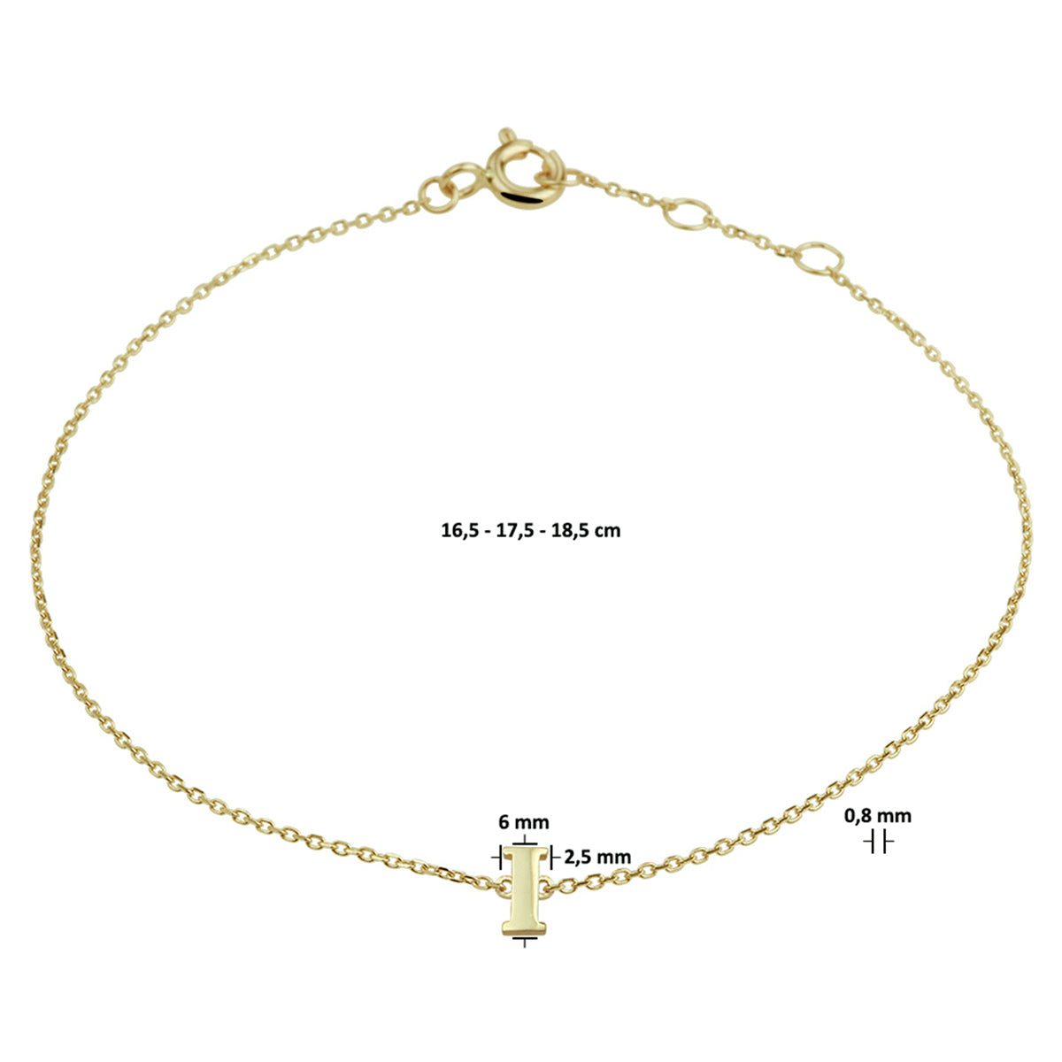 Gouden Initial Armband