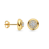 Gold Ear Studs Lab Grown Diamond 0.75ct