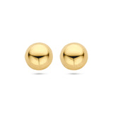 Gold Ear Studs Half-sphere